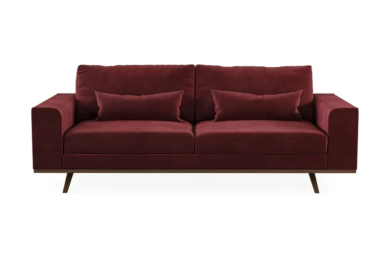 Copenhagen 3-sits Sammetssoffa - Lila - Products - Möbler - Soffa - 3 sits soffa