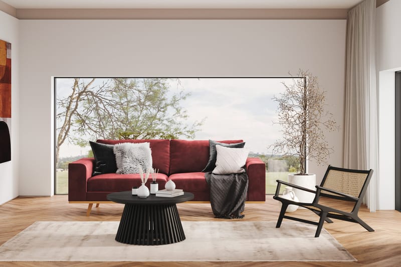 Copenhagen 3-sits Sammetssoffa - Lila - Products - Möbler - Soffa - 3 sits soffa