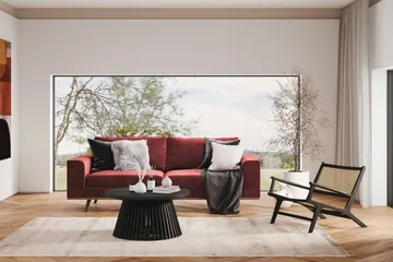 Copenhagen 3-sits Sammetssoffa - Lila - Products - Möbler - Soffa - 3 sits soffa