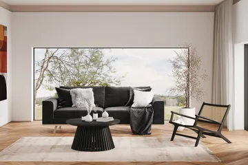 Copenhagen 3-sits Sammetssoffa - Mörkgrå - Products - Möbler - Soffa - 3 sits soffa