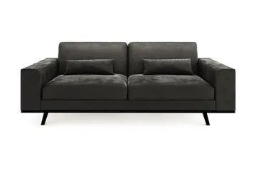 Copenhagen 3-sits Sammetssoffa - Mörkgrå - Products - Möbler - Soffa - 3 sits soffa
