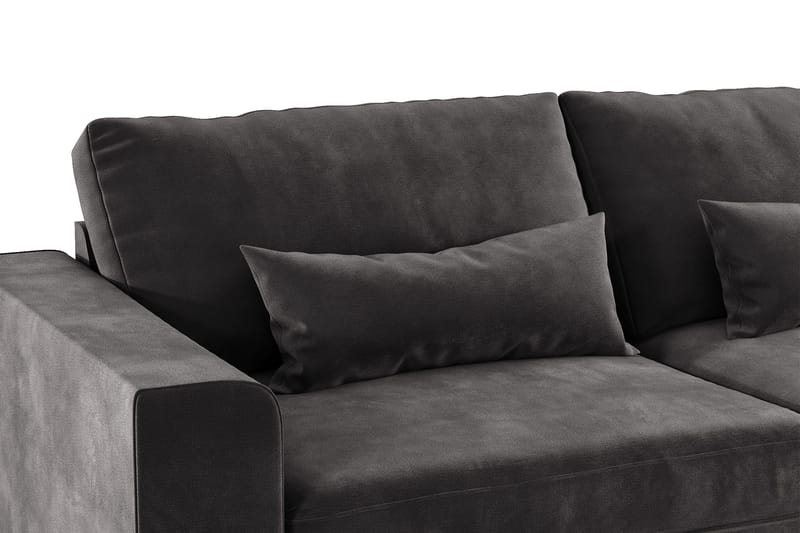 Copenhagen 3-sits Sammetssoffa - Mörkgrå - Products - Möbler - Soffa - 3 sits soffa