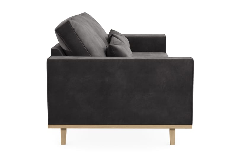 Copenhagen 3-sits Sammetssoffa - Mörkgrå - Products - Möbler - Soffa - 3 sits soffa