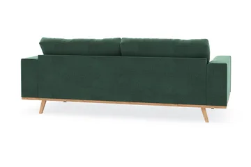 Copenhagen 3-sits Sammetssoffa - Mörkgrön - Products - Möbler - Soffa - 3 sits soffa