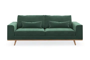 Copenhagen 3-sits Sammetssoffa - Mörkgrön - Products - Möbler - Soffa - 3 sits soffa