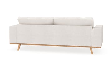 Copenhagen 3-sits Soffa i Bouclé - Vit - Products - Möbler - Soffa - 3 sits soffa