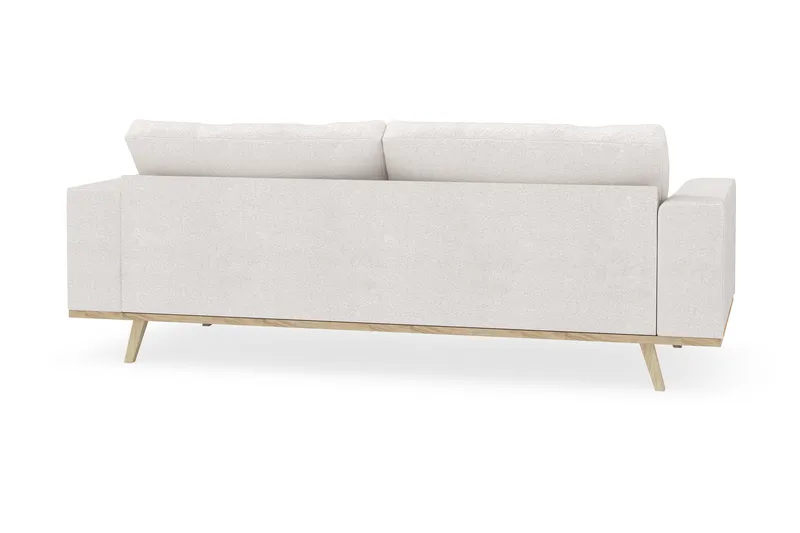 Copenhagen 3-sits Soffa i Bouclé - Vit - Products - Möbler - Soffa - 3 sits soffa