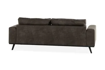 Copenhagen 3-sits Soffa i Konstläder - Mörkgrå - Products - Möbler - Soffa - 3 sits soffa