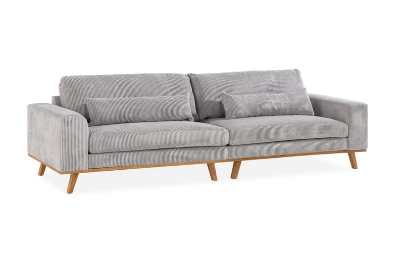 Copenhagen 4-sits Manchestersoffa - Ljusgrå - Products - Möbler - Soffa - 4 sits soffa