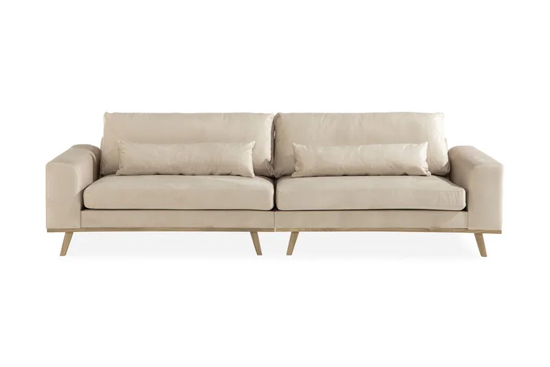 Copenhagen 4-sits Sammetssoffa - Beige - Products - Möbler - Soffa - Sammetssoffa