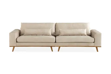 Copenhagen 4-sits Sammetssoffa - Beige - Products - Möbler - Soffa - Sammetssoffa