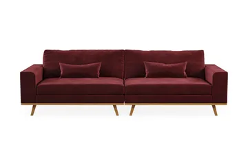 Copenhagen 4-sits Sammetssoffa - Lila - Products - Möbler - Soffa - Sammetssoffa