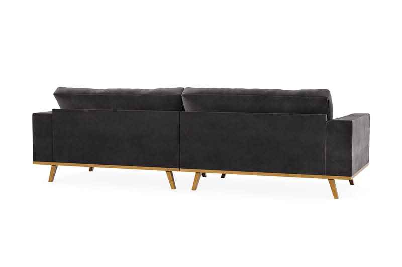 Copenhagen 4-sits Sammetssoffa - Mörkgrå - Products - Möbler - Soffa - Sammetssoffa