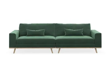 Copenhagen 4-sits Sammetssoffa - Mörkgrön - Products - Möbler - Soffa - Sammetssoffa