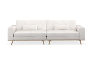 Copenhagen 4-sits Soffa i Bouclé - Vit - Products - Möbler - Soffa - 4 sits soffa