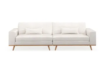 Copenhagen 4-sits Soffa i Bouclé - Vit - Products - Möbler - Soffa - 4 sits soffa