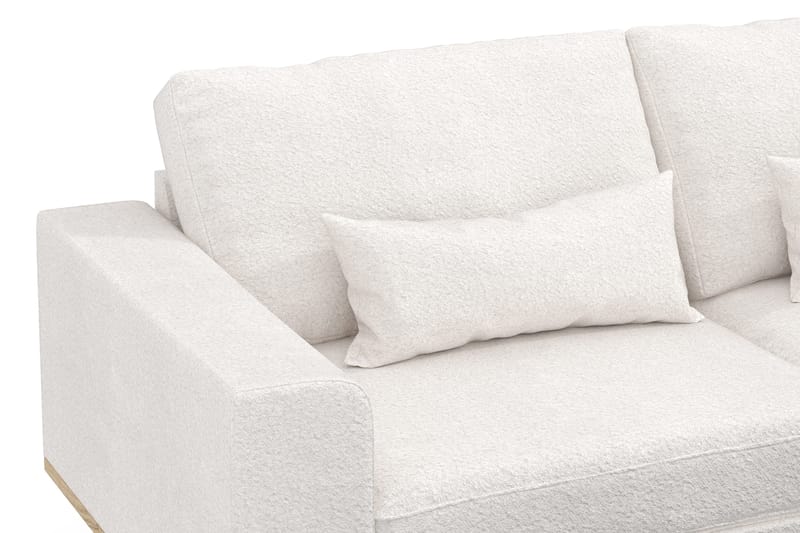 Copenhagen 4-sits Soffa i Bouclé - Vit - Products - Möbler - Soffa - 4 sits soffa