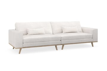 Copenhagen 4-sits Soffa i Bouclé - Vit - Products - Möbler - Soffa - 4 sits soffa
