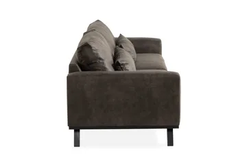 Copenhagen 4-sits Soffa i Konstläder - Mörkgrå - Products - Möbler - Soffa - 4 sits soffa