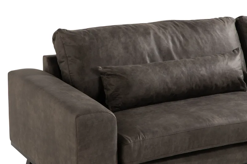 Copenhagen 4-sits Soffa i Konstläder - Mörkgrå - Products - Möbler - Soffa - 4 sits soffa