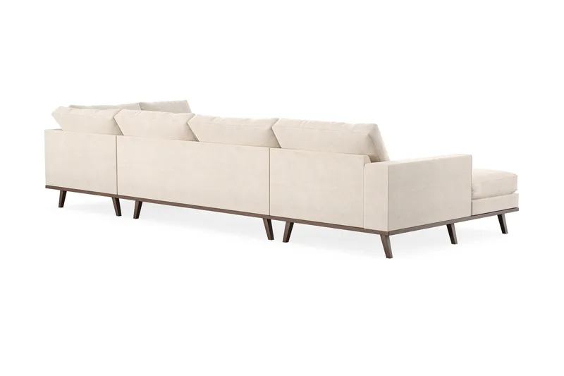 Copenhagen 5-sits Högervänd U-formad Large Soffa med Divan och Schäslong i Chenille - Beige - Products - Möbler - Soffa - U-soffa