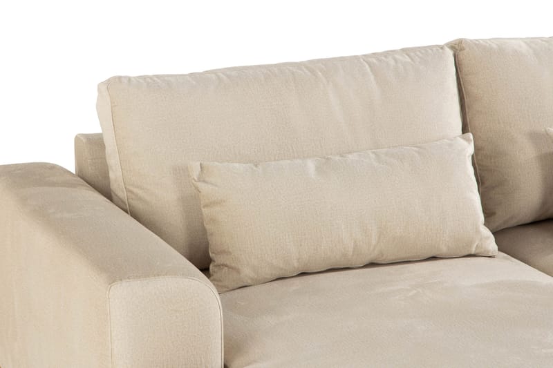 Copenhagen 5-sits Högervänd U-formad Large Soffa med Divan och Schäslong i Sammet - Beige - Products - Möbler - Soffa - Sammetssoffa