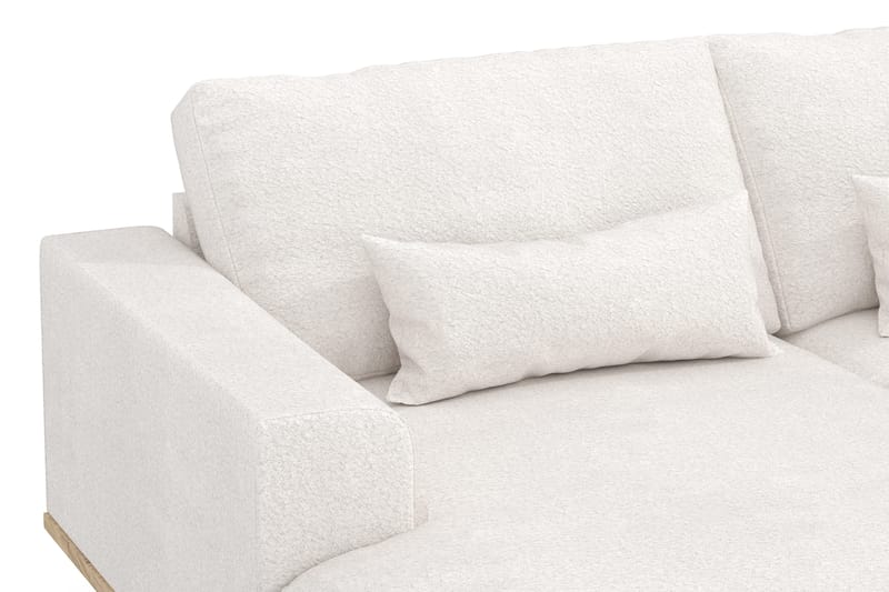 Copenhagen 5-sits Högervänd U-formad Soffa med Divan och Schäslong i Bouclé - Vit - Products - Möbler - Soffa - U-soffa