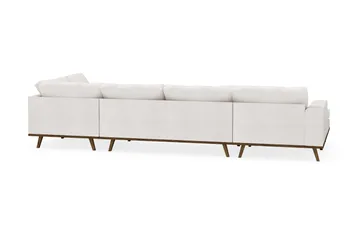 Copenhagen 5-sits Högervänd U-formad Soffa med Divan och Schäslong i Bouclé - Vit - Products - Möbler - Soffa - U-soffa