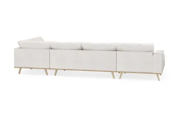 Copenhagen 5-sits Högervänd U-formad Soffa med Divan och Schäslong i Bouclé - Vit - Products - Möbler - Soffa - U-soffa
