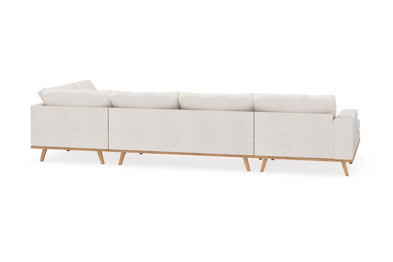 Copenhagen 5-sits Högervänd U-formad Soffa med Divan och Schäslong i Bouclé - Vit - Products - Möbler - Soffa - U-soffa
