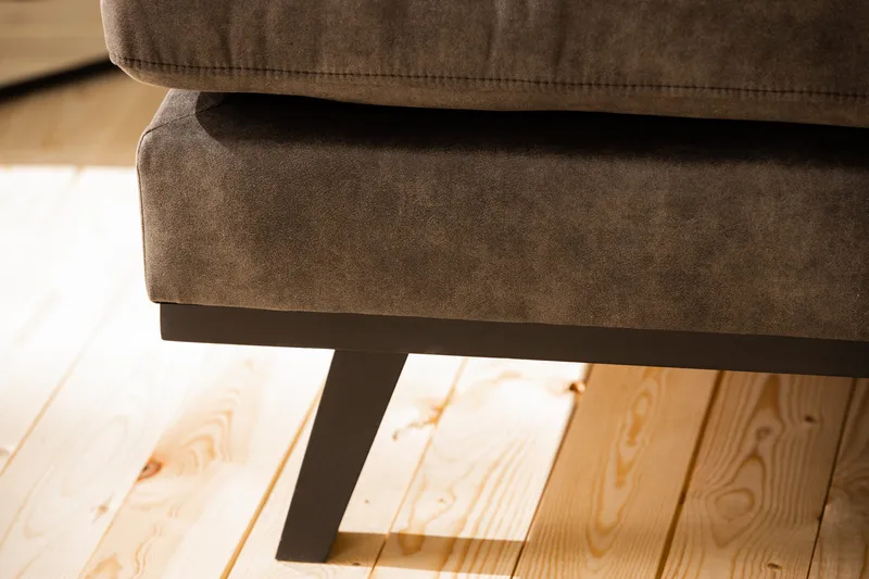 Copenhagen 5-sits Högervänd U-formad Soffa med Divan och Schäslong i Konstläder - Mörkgrå - Products - Möbler - Soffa - Skinnsoffa