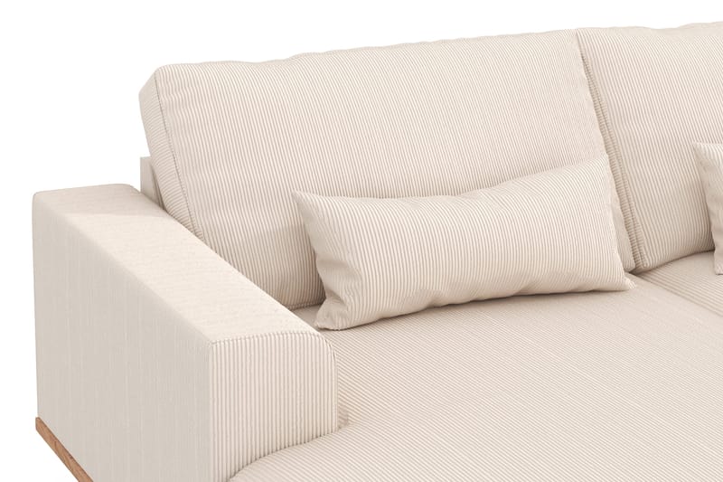 Copenhagen 5-sits Högervänd U-formad Soffa med Divan och Schäslong i Manchester - Beige - Products - Möbler - Soffa - U-soffa