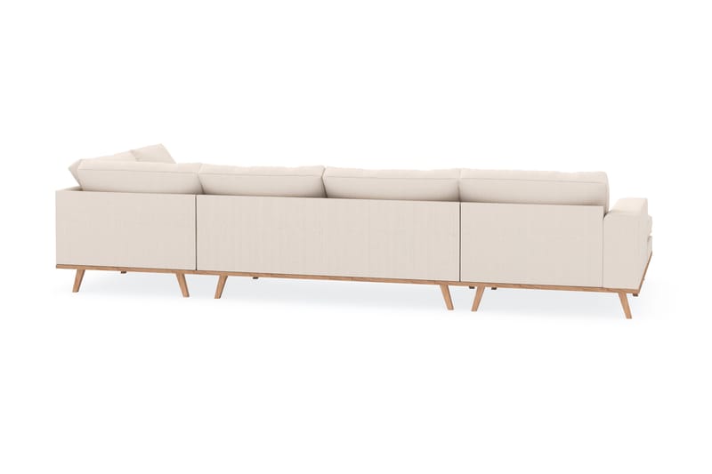 Copenhagen 5-sits Högervänd U-formad Soffa med Divan och Schäslong i Manchester - Beige - Products - Möbler - Soffa - U-soffa