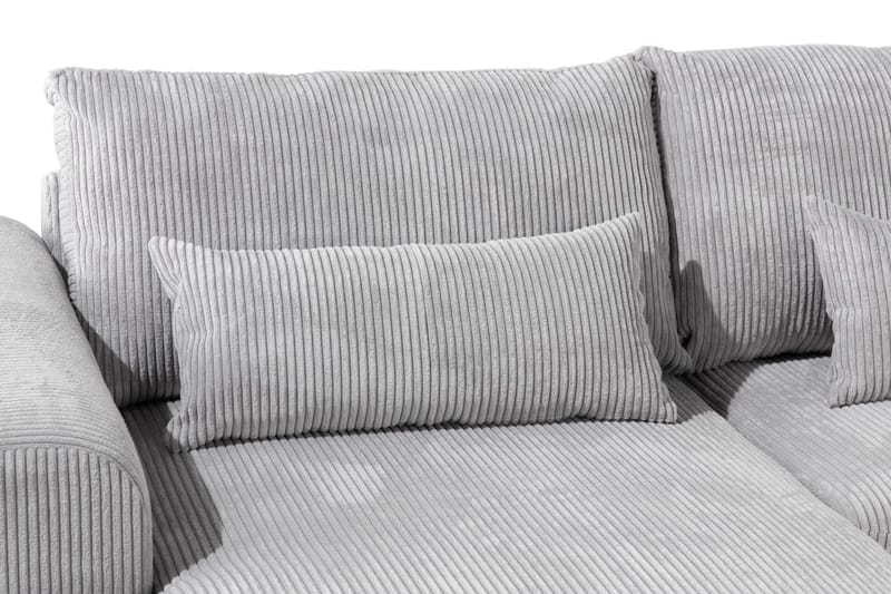 Copenhagen 5-sits Högervänd U-formad Soffa med Divan och Schäslong i Manchester - Ljusgrå - Products - Möbler - Soffa - U-soffa