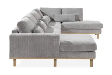 Copenhagen 5-sits Högervänd U-formad Soffa med Divan och Schäslong i Manchester - Ljusgrå - Products - Möbler - Soffa - U-soffa