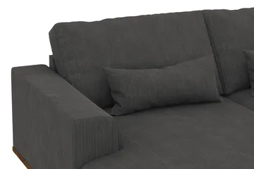 Copenhagen 5-sits Högervänd U-formad Soffa med Divan och Schäslong i Manchester - Mörkgrå - Products - Möbler - Soffa - U-soffa