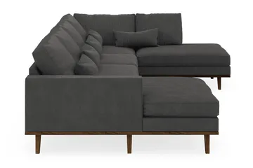 Copenhagen 5-sits Högervänd U-formad Soffa med Divan och Schäslong i Manchester - Mörkgrå - Products - Möbler - Soffa - U-soffa