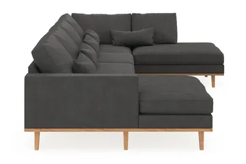Copenhagen 5-sits Högervänd U-formad Soffa med Divan och Schäslong i Manchester - Mörkgrå - Products - Möbler - Soffa - U-soffa