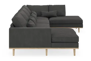 Copenhagen 5-sits Högervänd U-formad Soffa med Divan och Schäslong i Manchester - Mörkgrå - Products - Möbler - Soffa - U-soffa