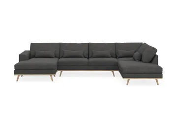 Copenhagen 5-sits Högervänd U-formad Soffa med Divan och Schäslong i Manchester - Mörkgrå - Products - Möbler - Soffa - U-soffa