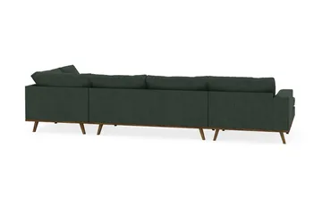 Copenhagen 5-sits Högervänd U-formad Soffa med Divan och Schäslong i Manchester - Mörkgrön - Products - Möbler - Soffa - U-soffa