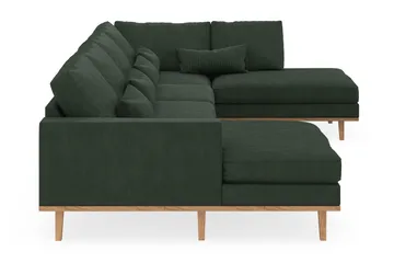 Copenhagen 5-sits Högervänd U-formad Soffa med Divan och Schäslong i Manchester - Mörkgrön - Products - Möbler - Soffa - U-soffa
