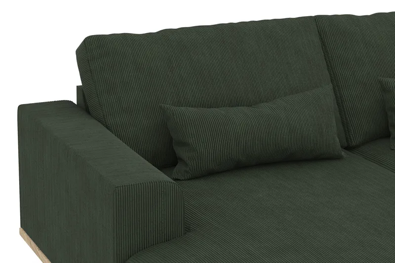 Copenhagen 5-sits Högervänd U-formad Soffa med Divan och Schäslong i Manchester - Mörkgrön - Products - Möbler - Soffa - U-soffa