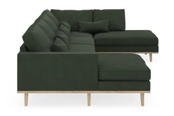 Copenhagen 5-sits Högervänd U-formad Soffa med Divan och Schäslong i Manchester - Mörkgrön - Products - Möbler - Soffa - U-soffa