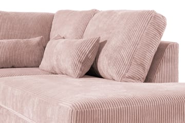 Copenhagen 5-sits Högervänd U-formad Soffa med Divan och Schäslong i Manchester - Rosa - Products - Möbler - Soffa - U-soffa