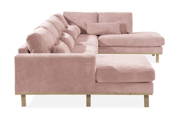 Copenhagen 5-sits Högervänd U-formad Soffa med Divan och Schäslong i Manchester - Rosa - Products - Möbler - Soffa - U-soffa