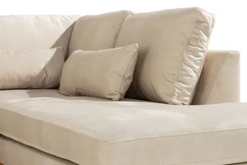 Copenhagen 5-sits Högervänd U-formad Soffa med Divan och Schäslong i Sammet - Beige - Products - Möbler - Soffa - Sammetssoffa