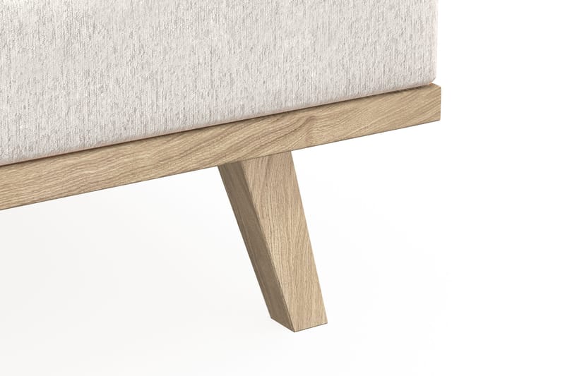 Copenhagen 5-sits Högervänd U-formad Soffa med Divan och Schäslong i Sammet - Krämvit - Products - Möbler - Soffa - Sammetssoffa