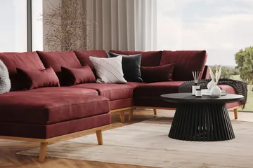 Copenhagen 5-sits Högervänd U-formad Soffa med Divan och Schäslong i Sammet - Lila - Products - Möbler - Soffa - Sammetssoffa