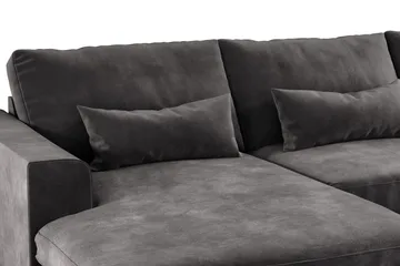 Copenhagen 5-sits Högervänd U-formad Soffa med Divan och Schäslong i Sammet - Mörkgrå - Products - Möbler - Soffa - Sammetssoffa